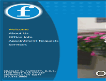 Tablet Screenshot of fawcettfamilydentistry.com